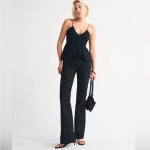 Abercrombie & Fitch A&F Forme Bootcut Pants Black Size 26R 30” Inseam